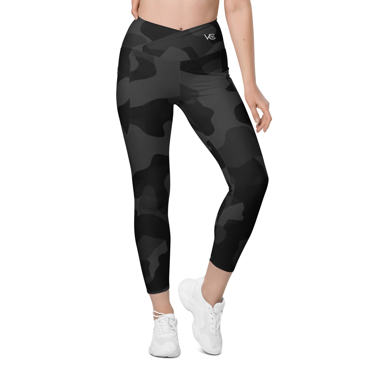 Women's Varcity Brand 7/8 Stealth Crossover Leggings w/ Pockets