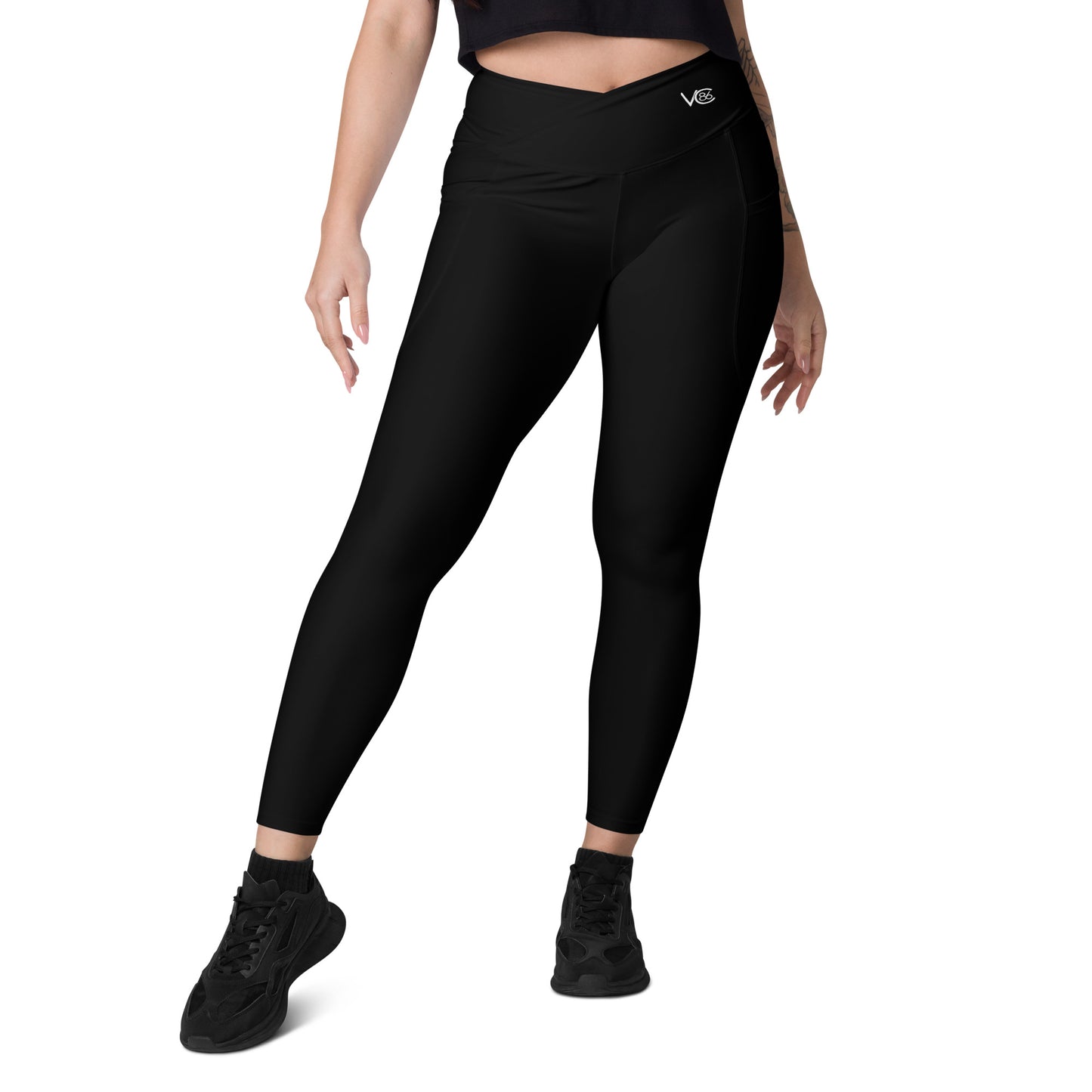 Women's Varcity Brand 7/8 Crossover Leggings w/ Pockets