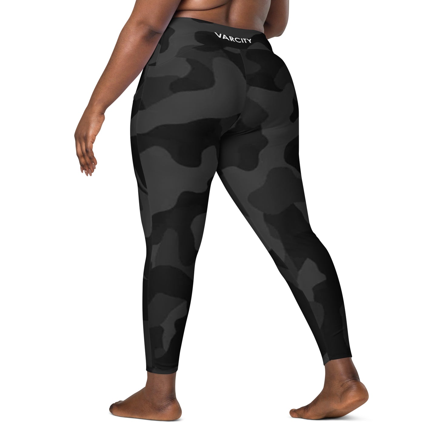 Women's Varcity Brand 7/8 Stealth Crossover Leggings w/ Pockets