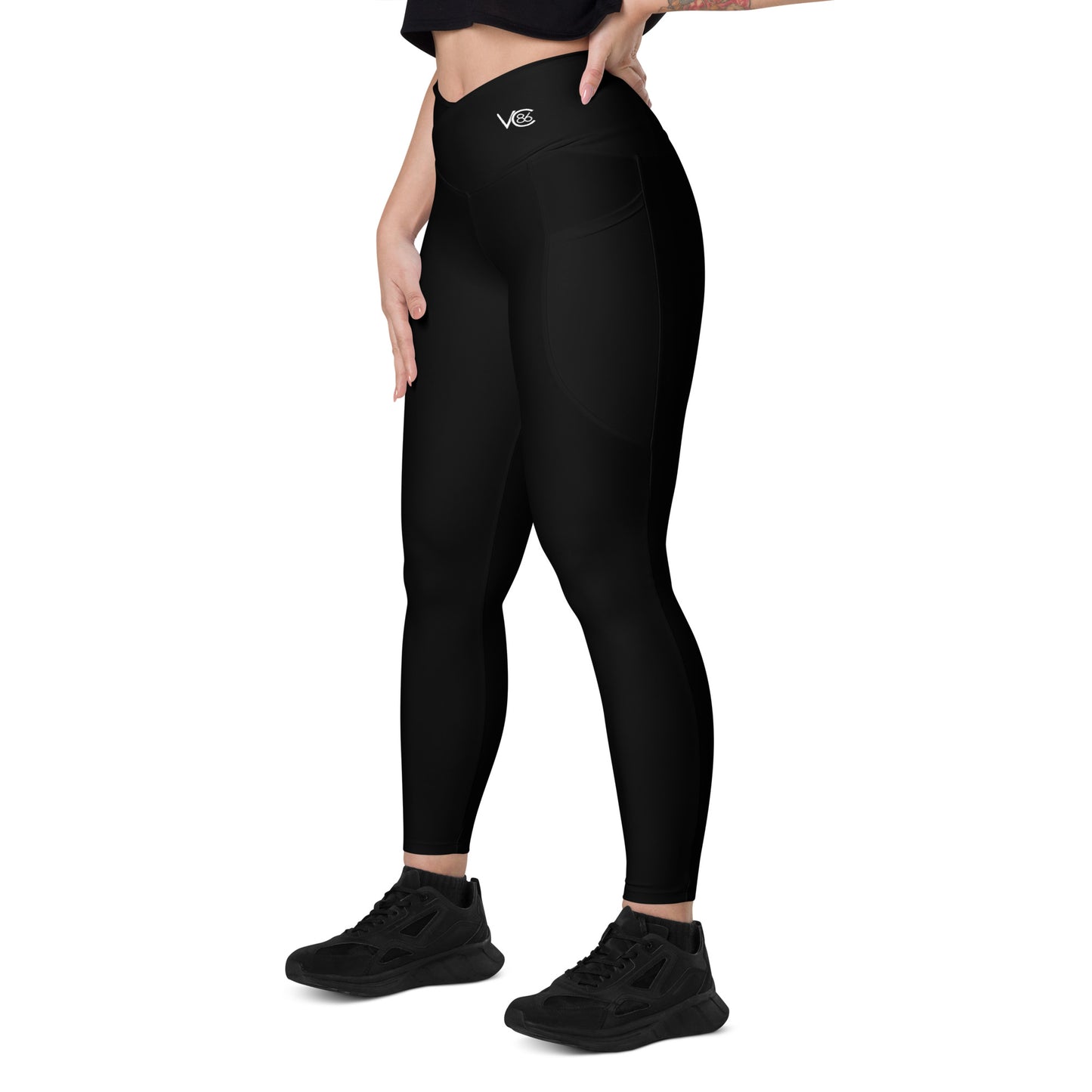 Women's Varcity Brand 7/8 Crossover Leggings w/ Pockets