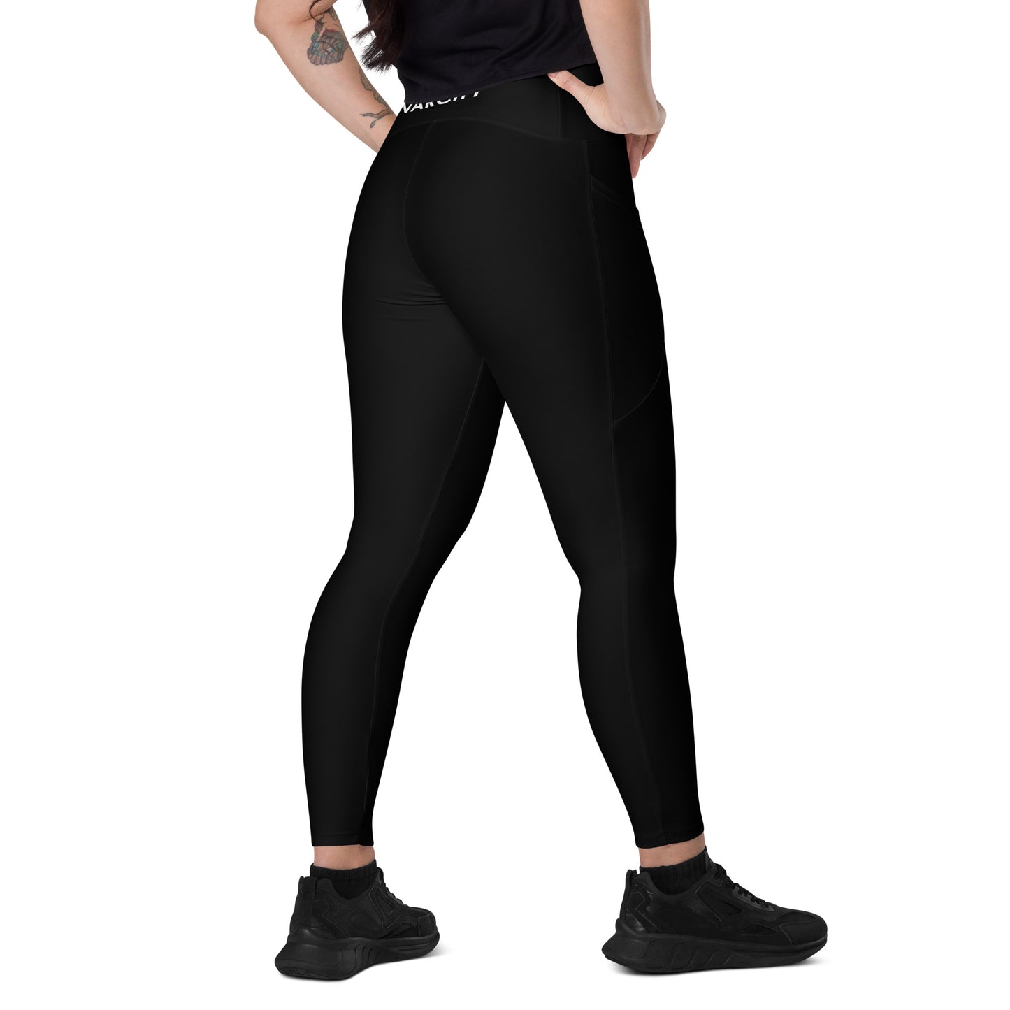Women's Varcity Brand 7/8 Crossover Leggings w/ Pockets