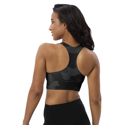 Women's Varcity Brand Longline Stealth Sports Bra