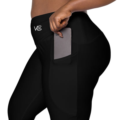 Women's Varcity Brand 7/8 Crossover Leggings w/ Pockets