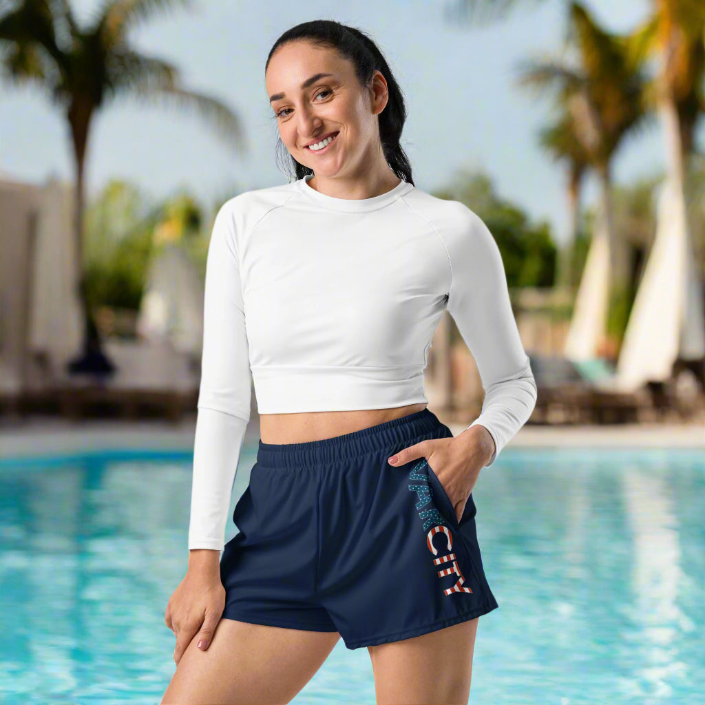 Women's USA Vert Athletic Shorts