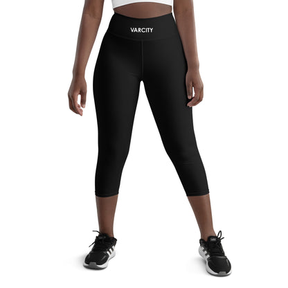 Women's Varcity Brand Yoga Capri Leggings