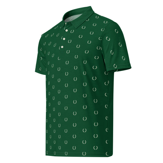 Men's Varcity Stamped Slim Fit Golf Polo