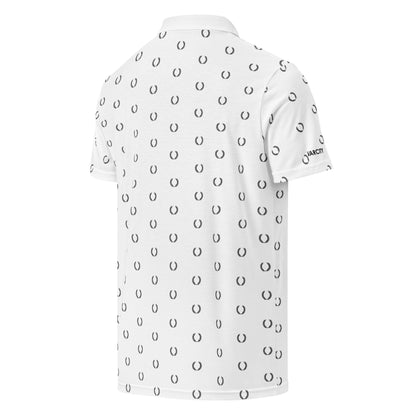 Men's Varcity Club Crest Stamped Slim Fit Golf Polo