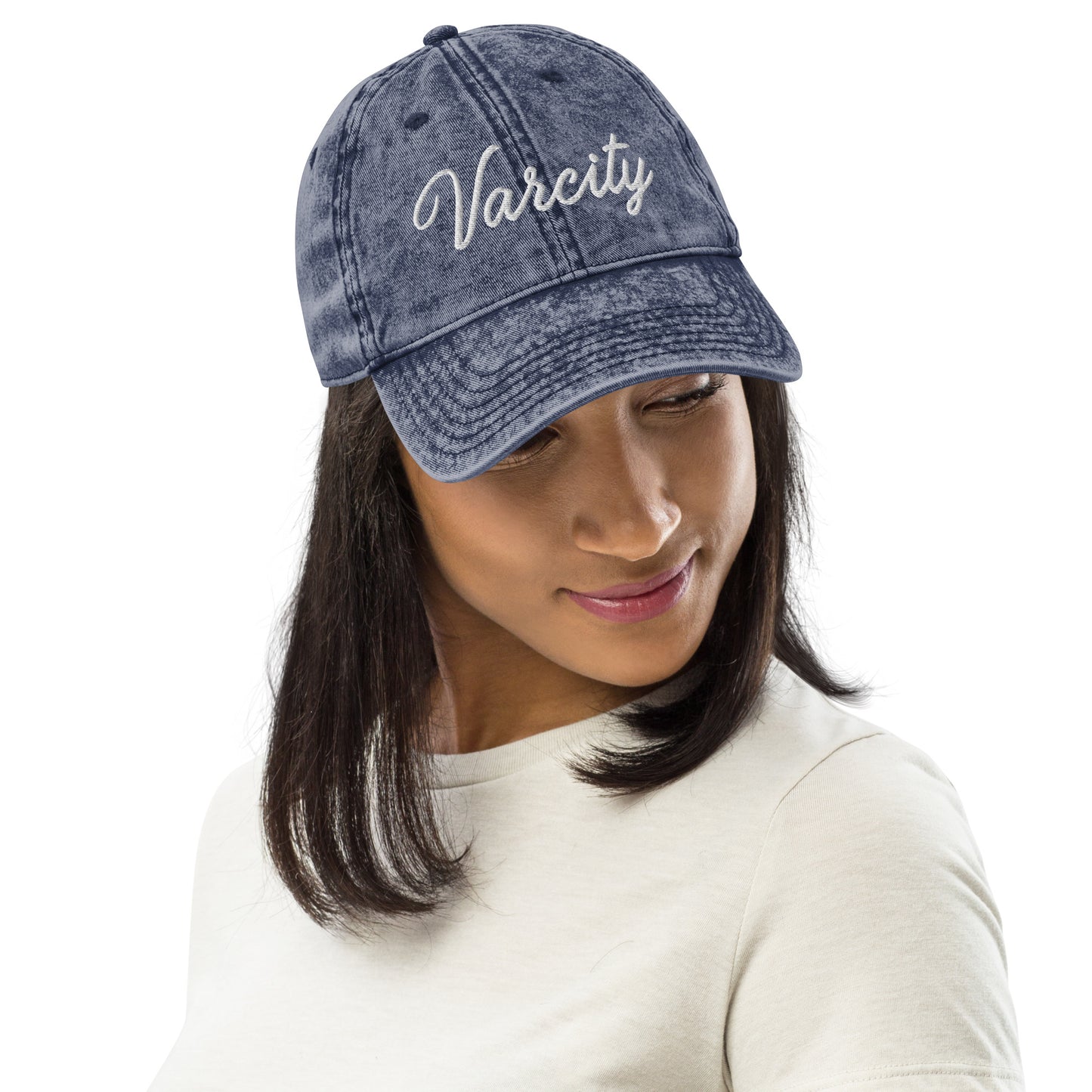 Women's Lady Varcity Vintage Cotton Twill Cap