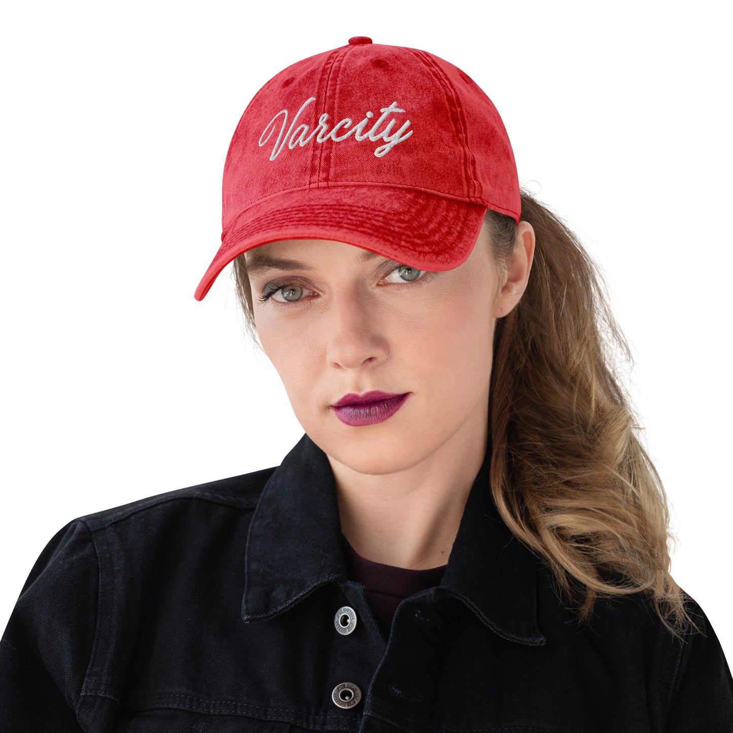 Women's Lady Varcity Vintage Cotton Twill Cap